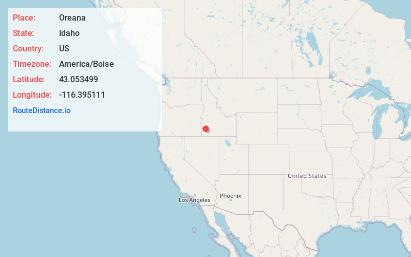 Map of Oreana