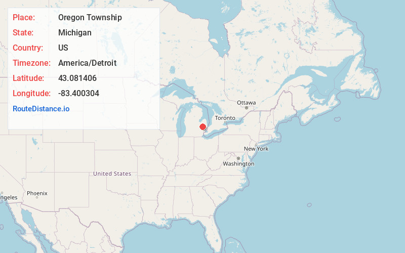 Map of Oregon Township