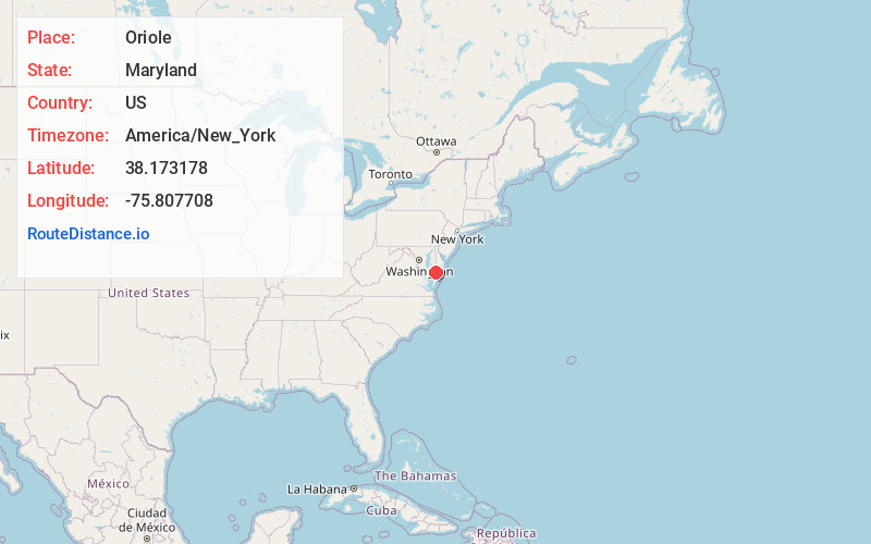 Map of Oriole