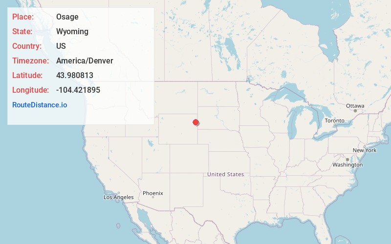 Map of Osage
