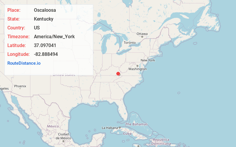 Map of Oscaloosa