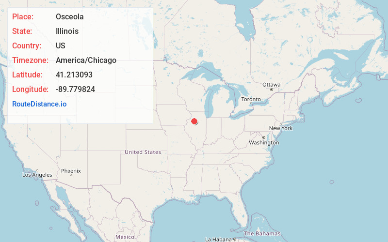 Map of Osceola