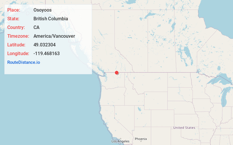 Map of Osoyoos