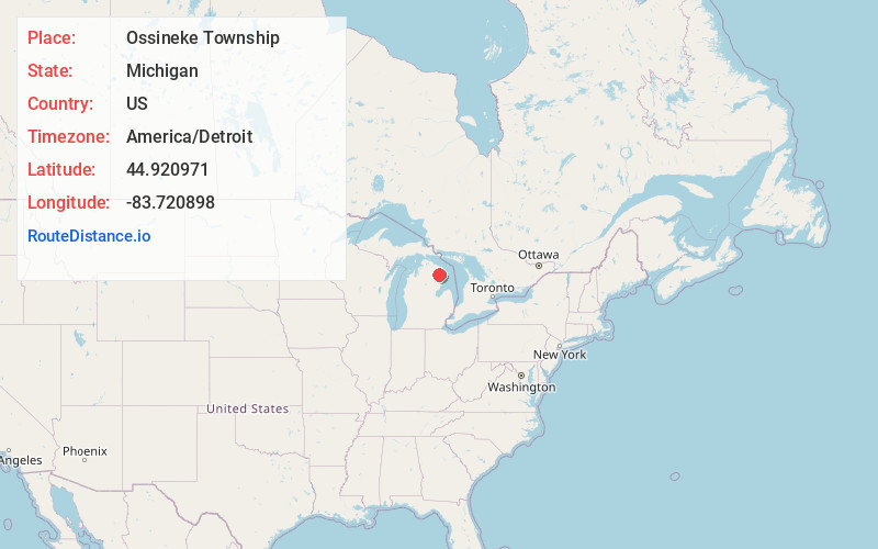 Map of Ossineke Township