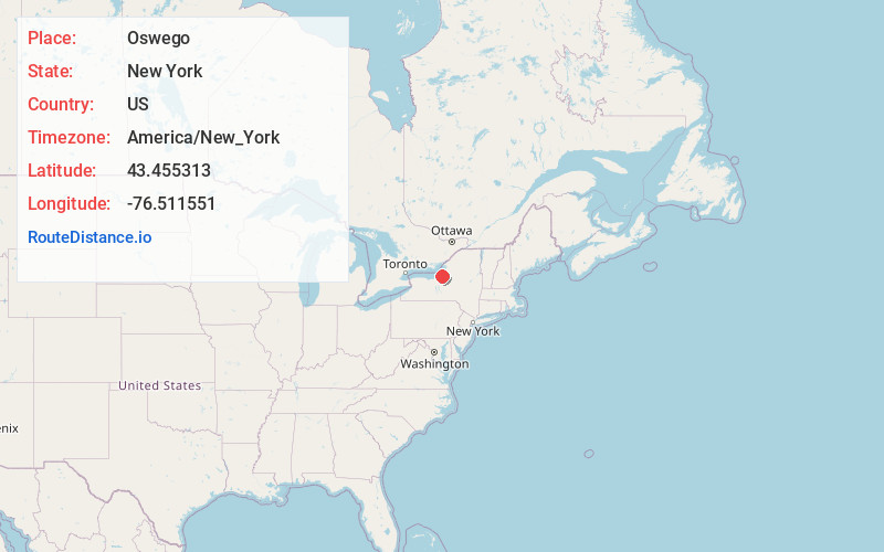 Map of Oswego