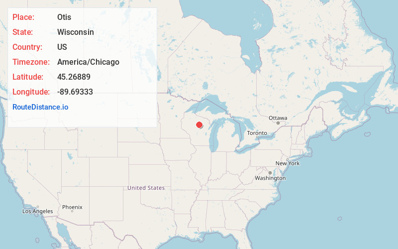 Map of Otis