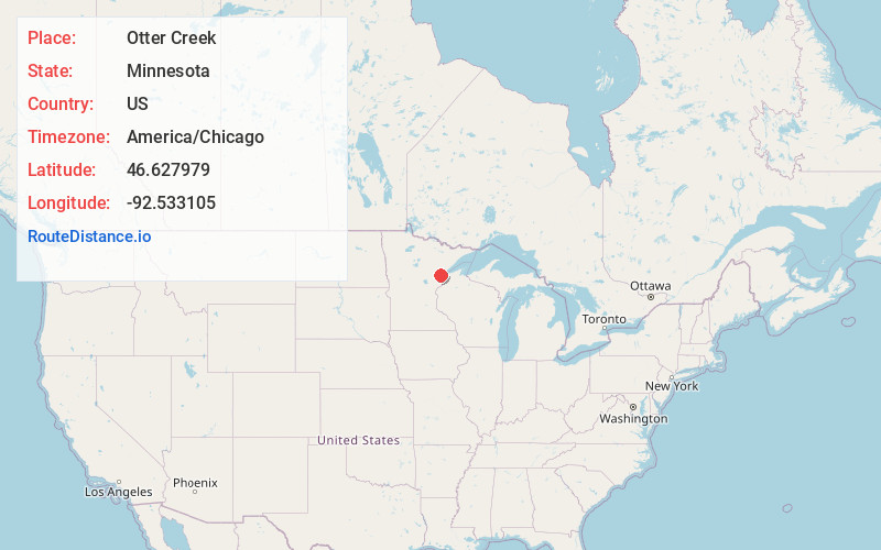 Map of Otter Creek