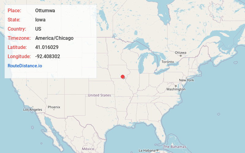 Map of Ottumwa