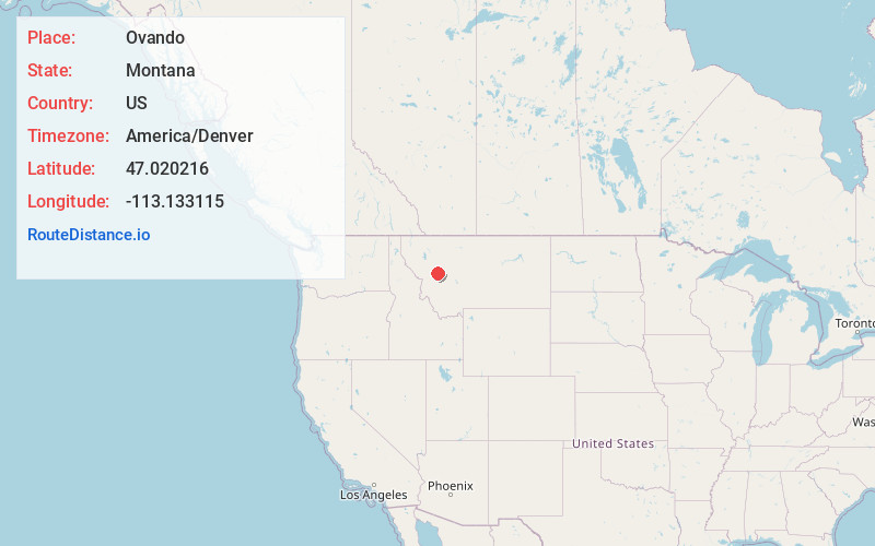 Map of Ovando