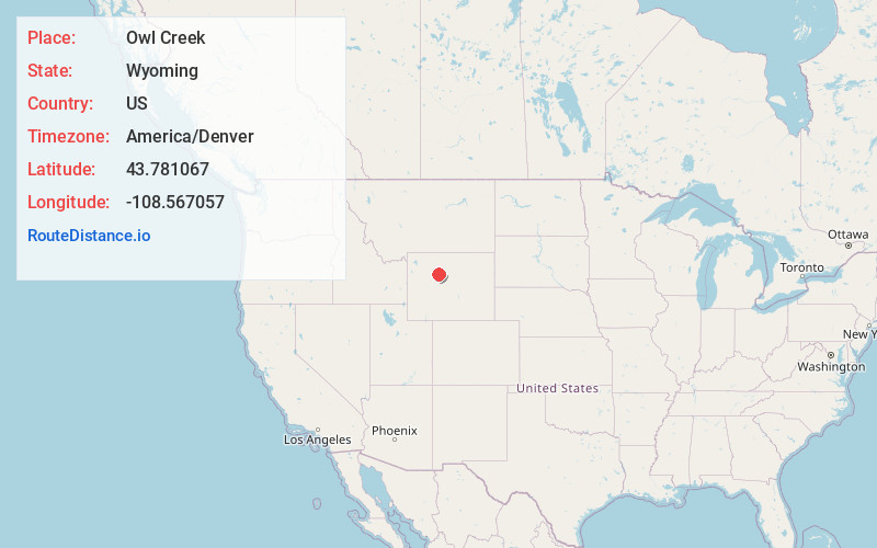 Map of Owl Creek