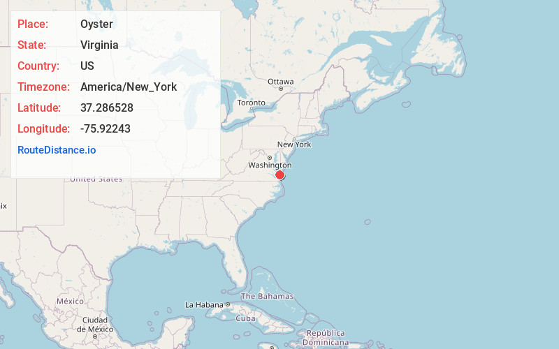 Map of Oyster