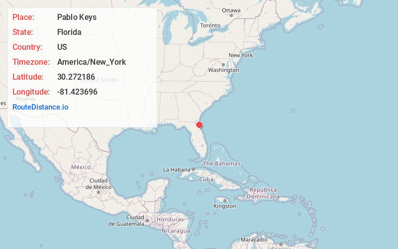 Map of Pablo Keys