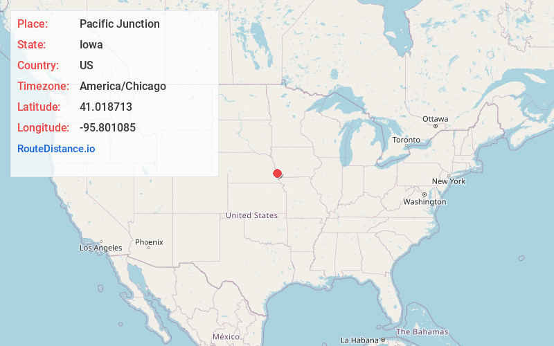 Map of Pacific Junction