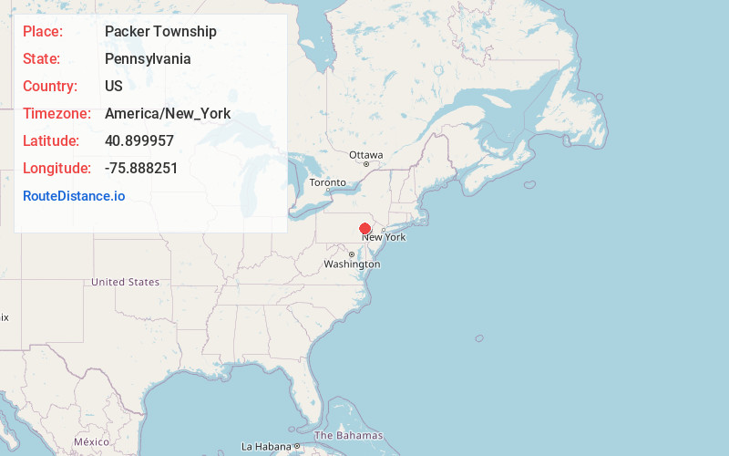 Map of Packer Township