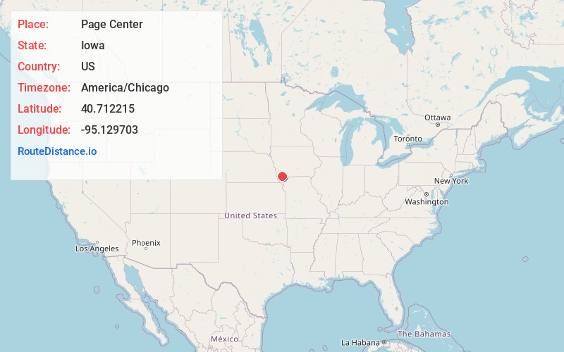 Map of Page Center