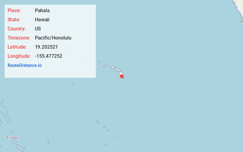 Map of Pahala