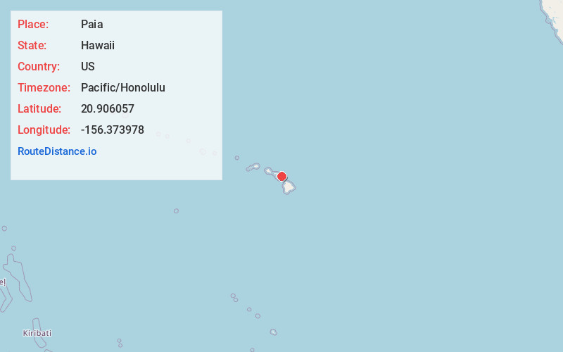 Map of Paia