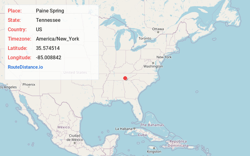 Map of Paine Spring