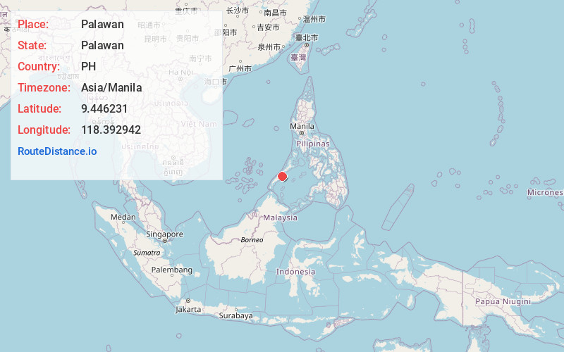 Map of Palawan