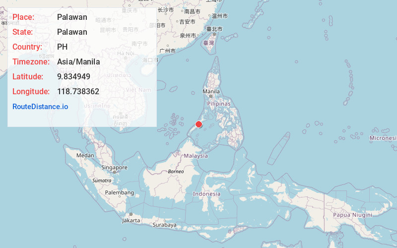 Map of Palawan