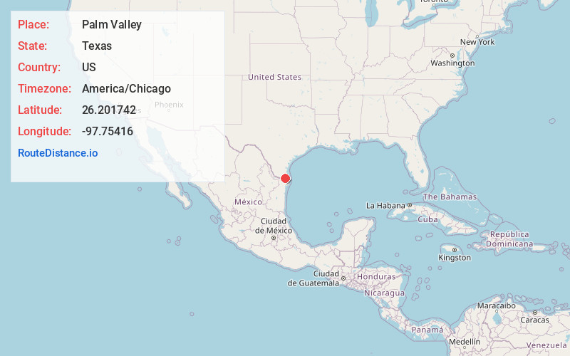 Map of Palm Valley