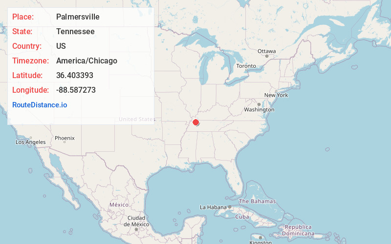 Map of Palmersville
