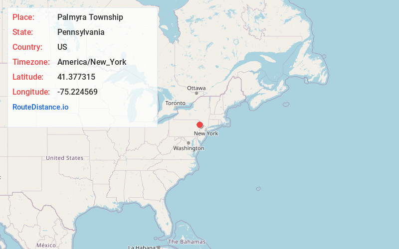 Map of Palmyra Township