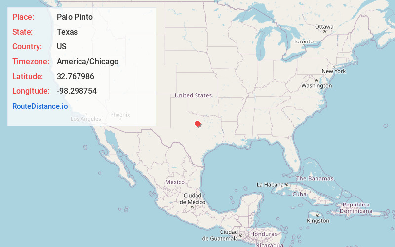 Map of Palo Pinto