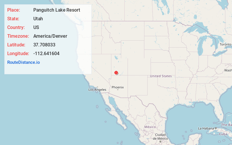 Map of Panguitch Lake Resort