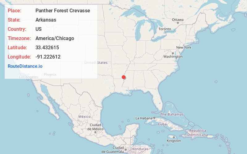 Map of Panther Forest Crevasse