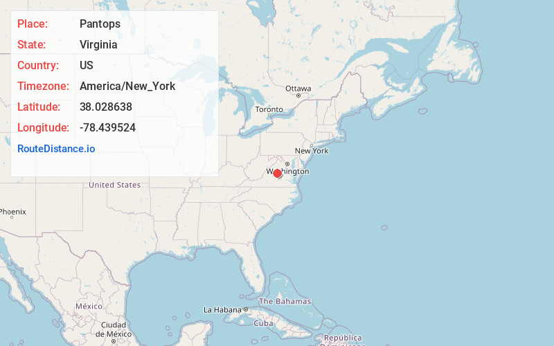 Map of Pantops