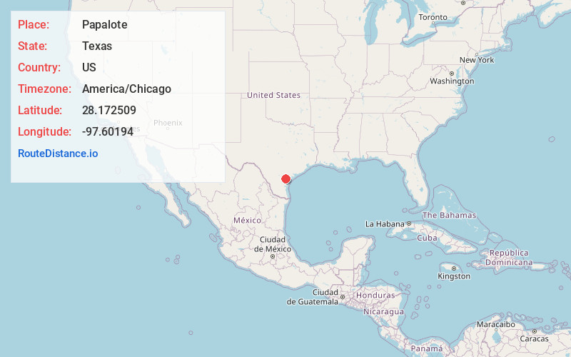 Map of Papalote