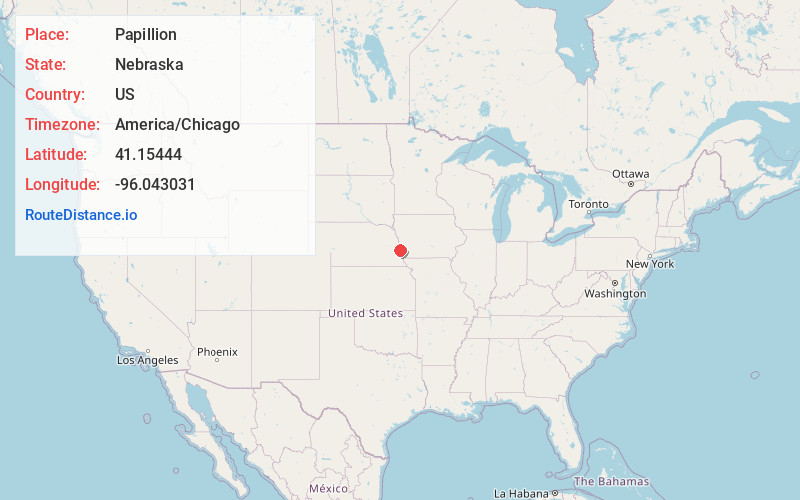 Map of Papillion