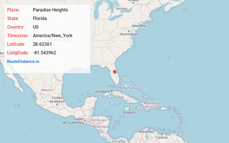 Map of Paradise Heights