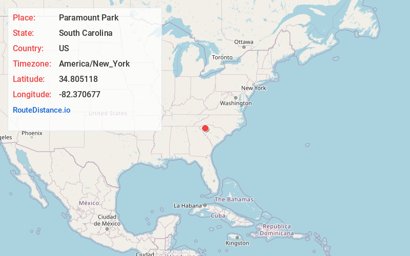 Map of Paramount Park