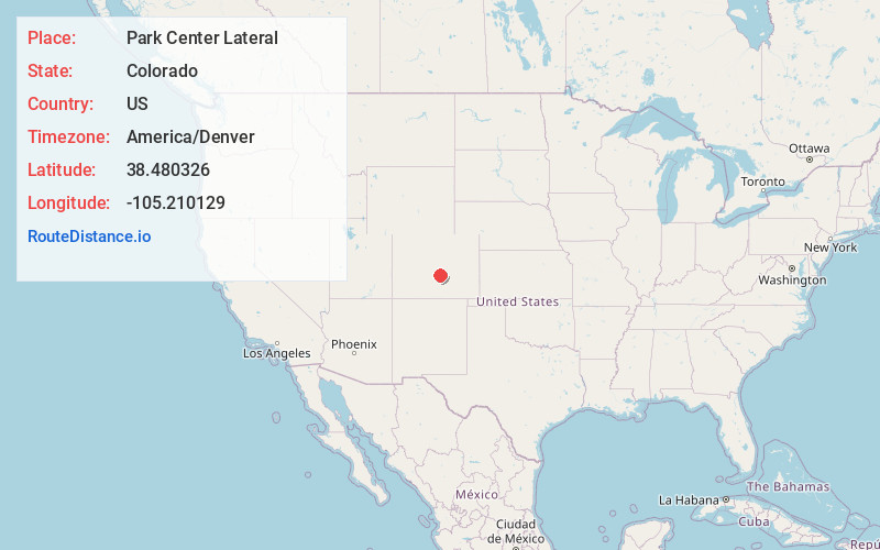Map of Park Center Lateral