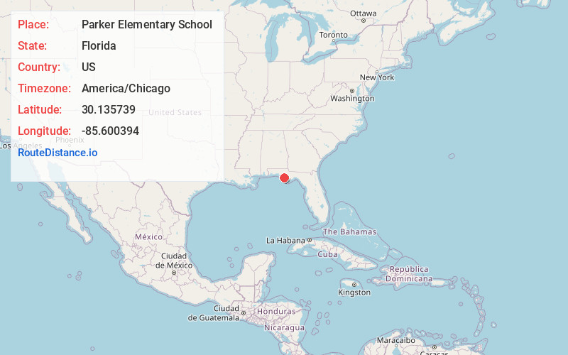 Map of Parker Elementary School