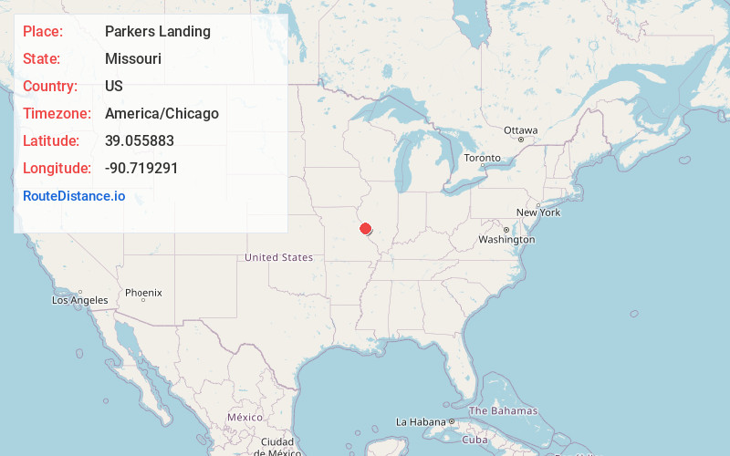 Map of Parkers Landing