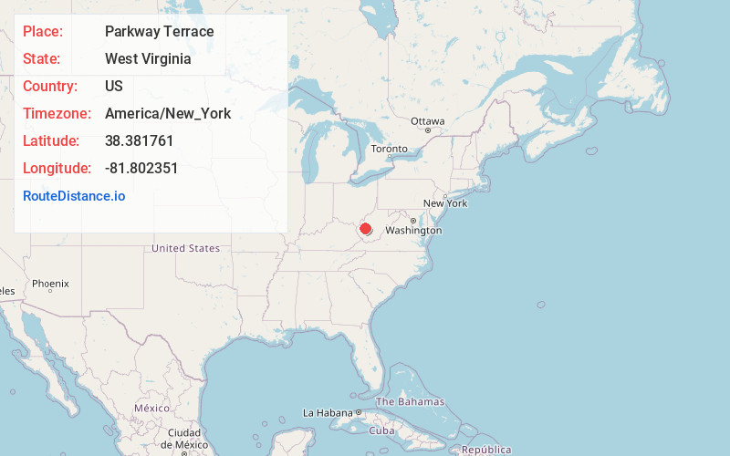 Map of Parkway Terrace