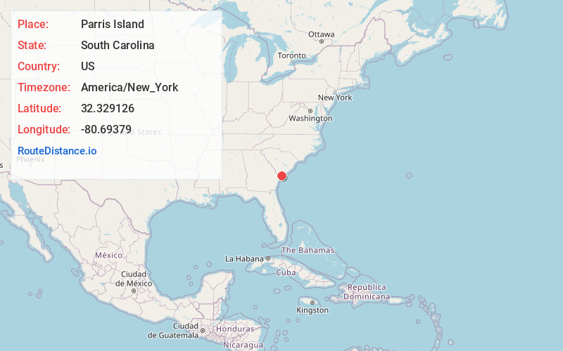Map of Parris Island