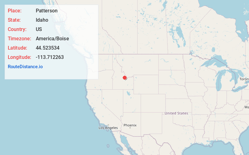 Map of Patterson
