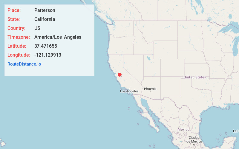 Map of Patterson