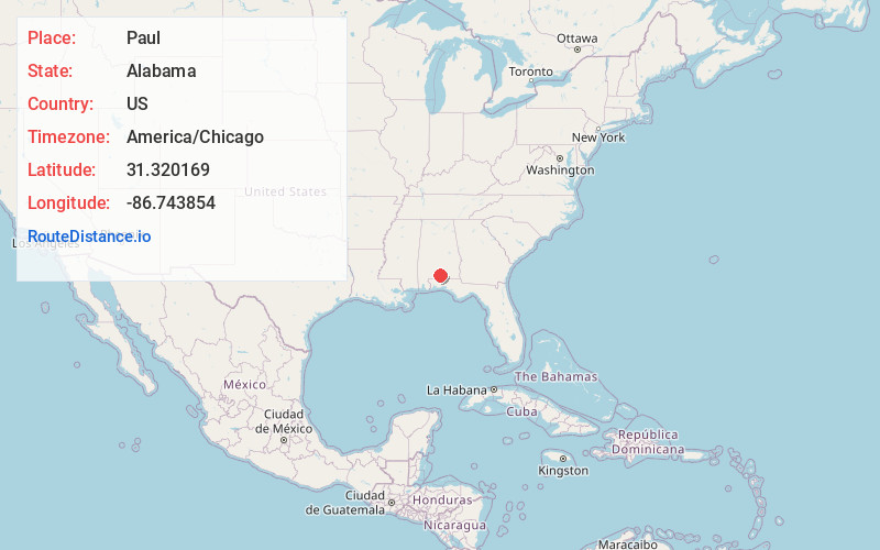 Map of Paul