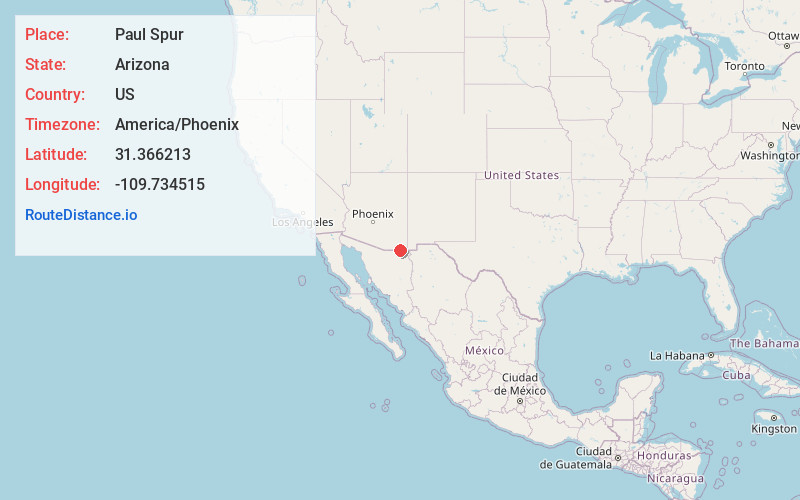 Map of Paul Spur