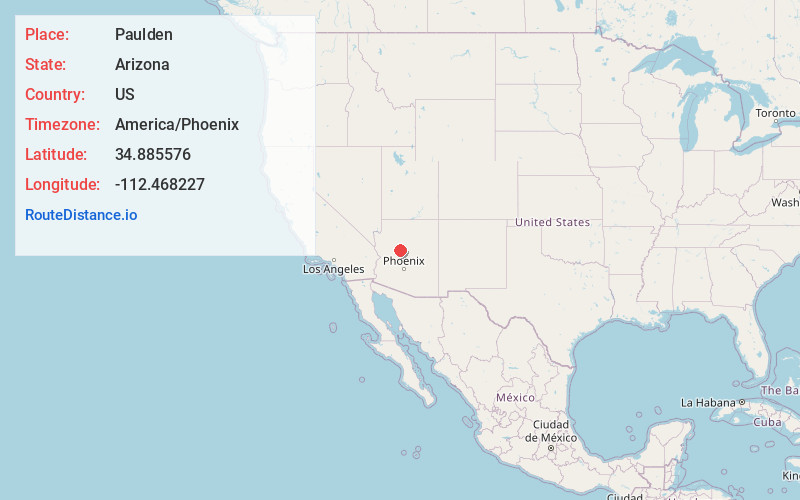 Map of Paulden