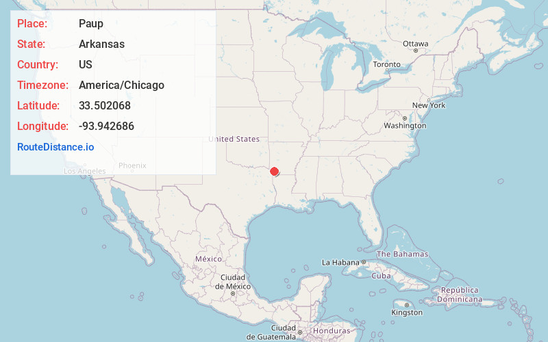 Map of Paup