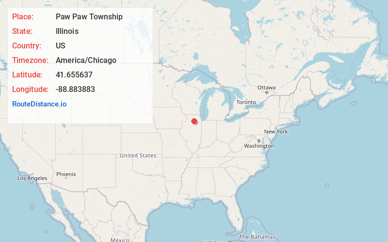 Map of Paw Paw Township