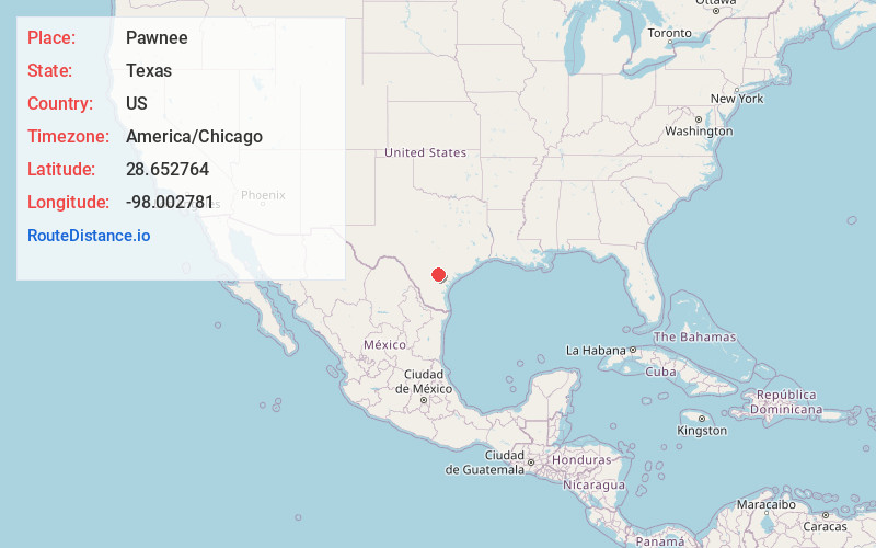 Map of Pawnee