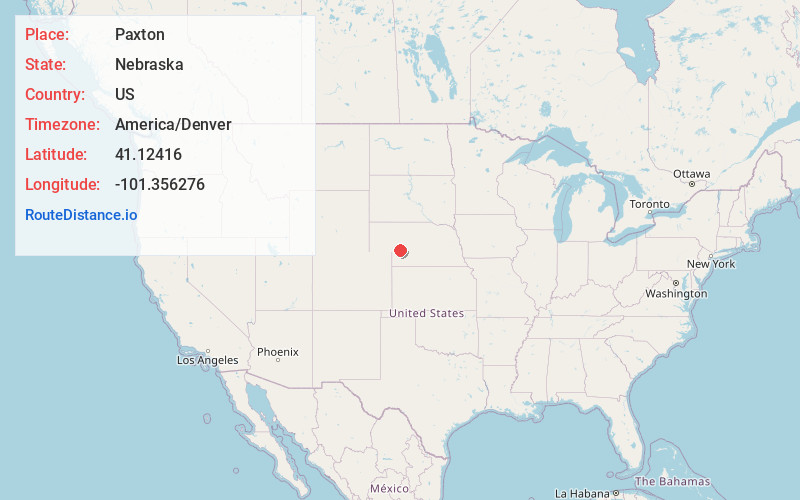 Map of Paxton