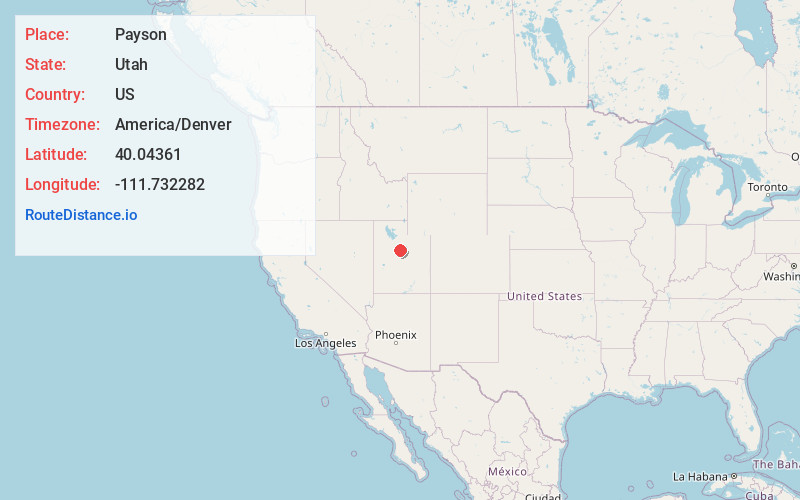 Map of Payson